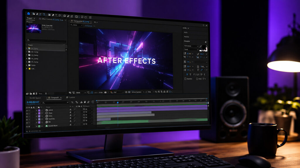 AfterEffectsの画面