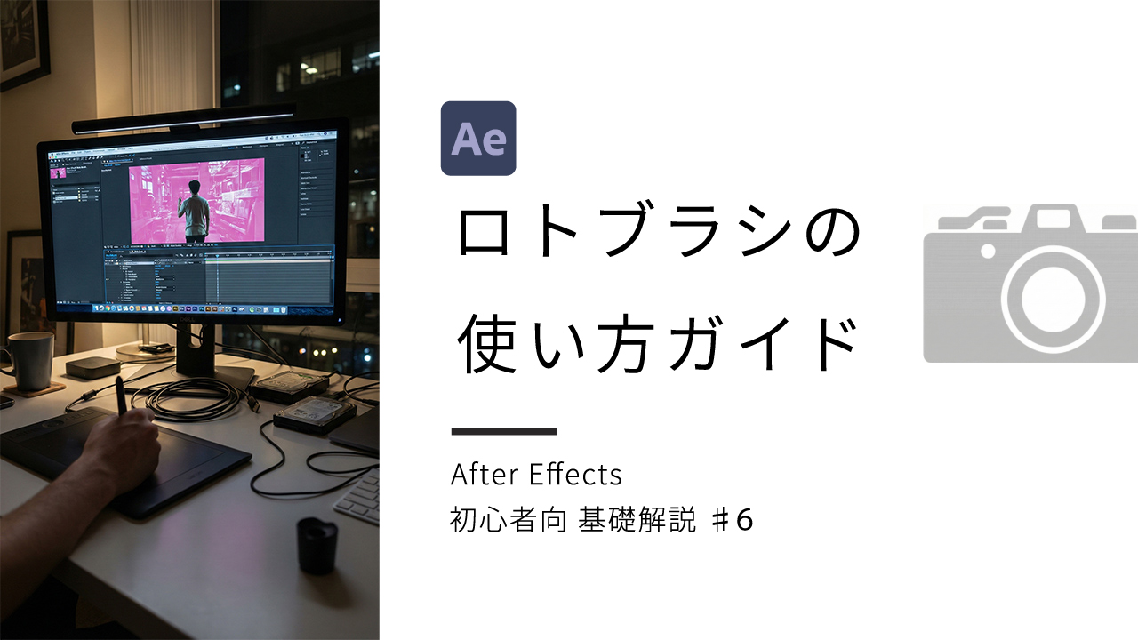 初心者向け】After Effects ロトブラシ使い方ガイド