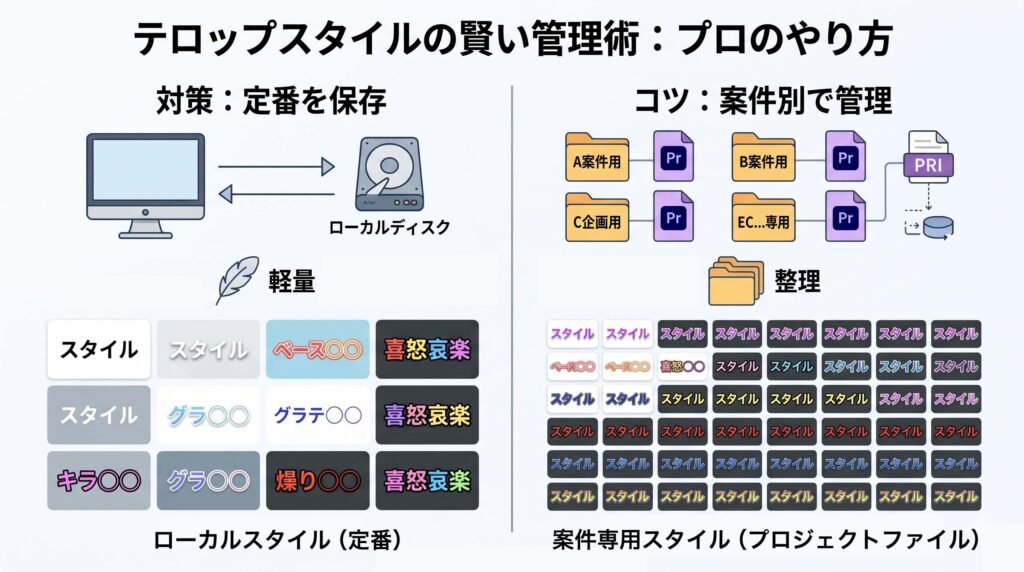 PremiereProでおすすめスタイルを保存する方法