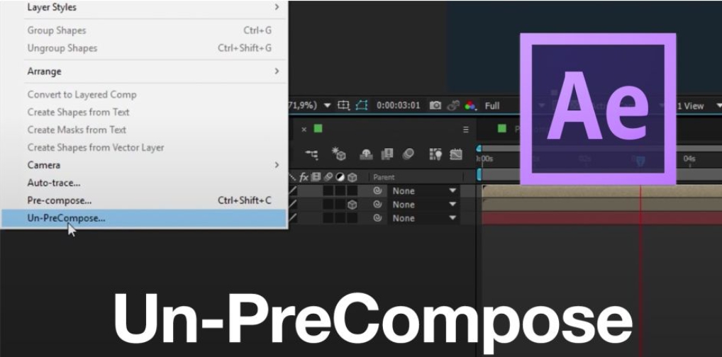 AftreEffectsのプラグイン「Un-PreCompose」
